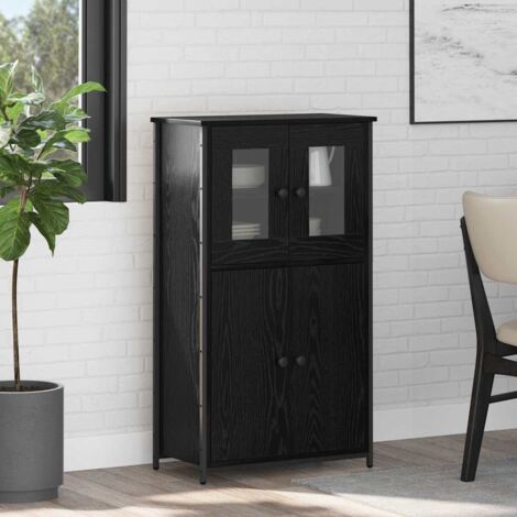 Alacena Roble Negro 62 x 32 x 106,5 cm Madera contrachapada