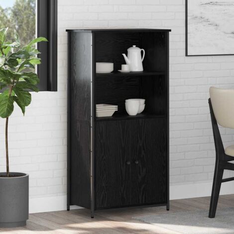 Alacena Roble Negro 62 x 36 x 121,5 cm Madera contrachapada