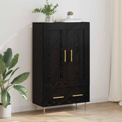 Alacena Roble Negro 69,5 x 31 x 115 cm Madera contrachapada