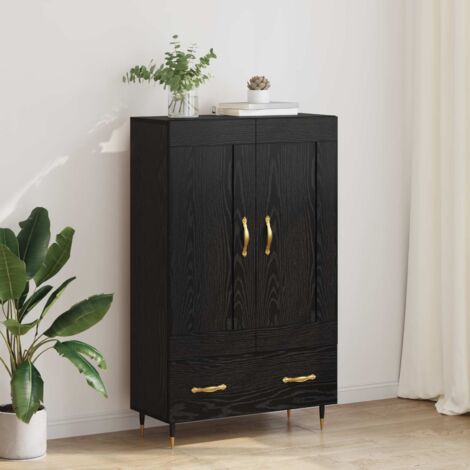 Alacena Roble Negro 69,5 x 31 x 115 cm Madera contrachapada