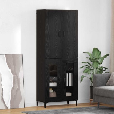 Alacena Roble Negro 69,5 x 34 x 180 cm Madera contrachapada