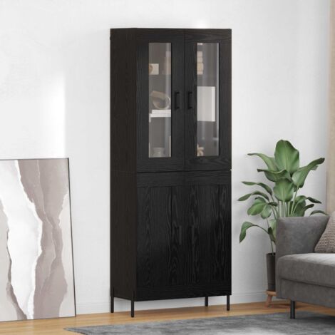 Alacena Roble Negro 69,5 x 34 x 180 cm Madera contrachapada