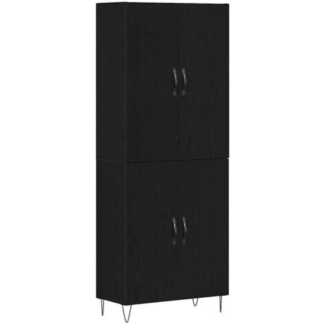 Alacena Roble negro 69,5 x 34 x 180 cm vidaXL