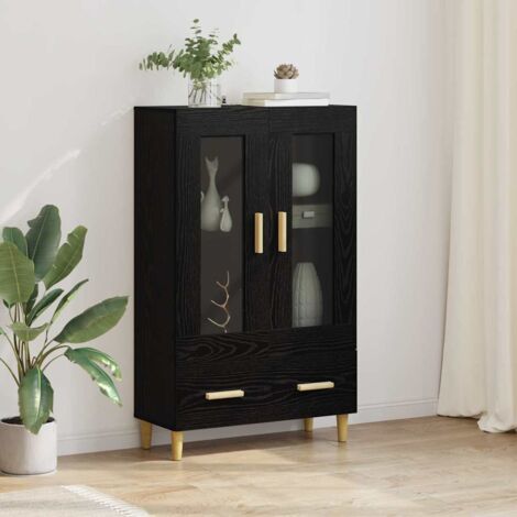 Alacena Roble Negro 70 x 31 x 115 cm Madera contrachapada