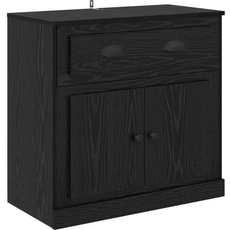 Alacena Roble Negro 70 x 35,5 x 67,5 cm Madera contrachapada vidaXL