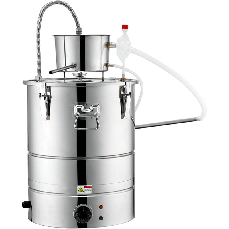 Alambic à alcool Mophorn distillateur d'eau de 9 gallons avec fût Thumper et pompe à eau
