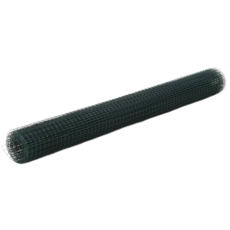 

Alambrada de gallinero acero revestimiento PVC verde 25x1,5 m