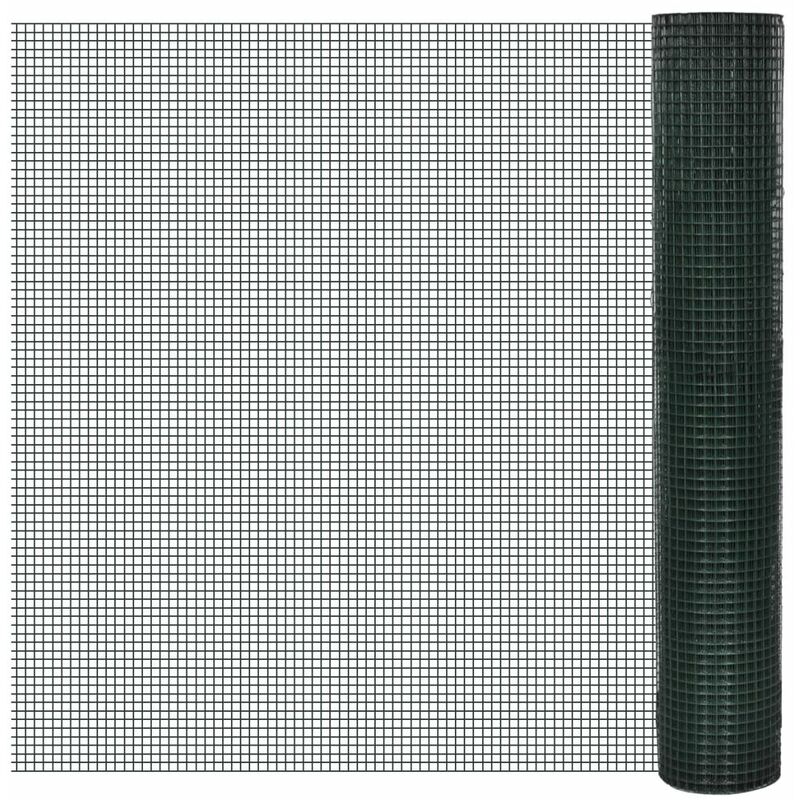 

Alambrada galvanizada con revestimiento de PVC verde 25x1 m