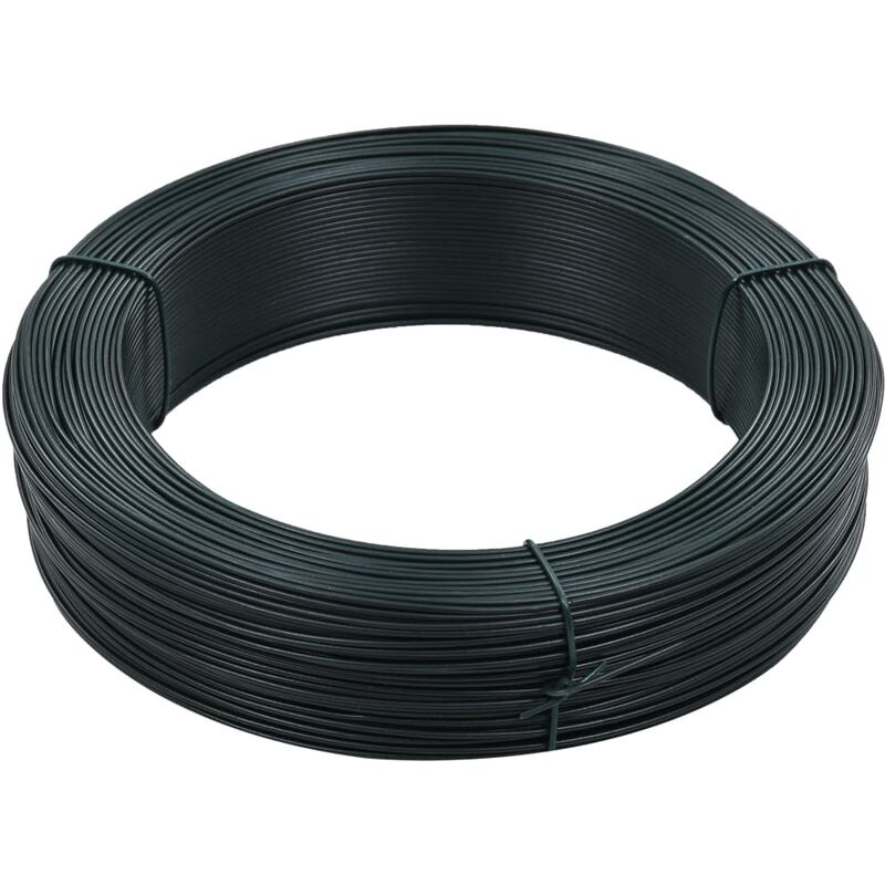 

Alambre de atar vallas acero verde ennegrecido 250 m 2,3/3,8 mm - Verde