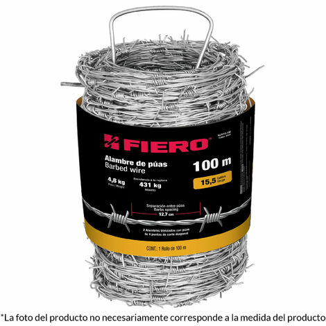 Alambre de espino de 1,6 mm - 360 m