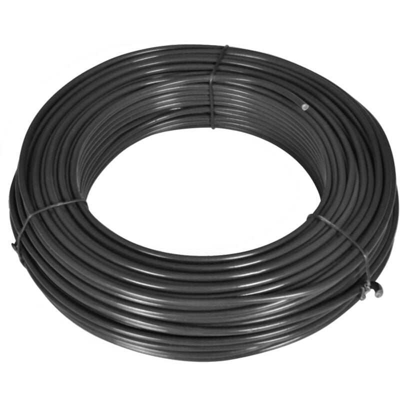 

vidaXL Alambre de línea de valla 80 m 2,1/3,1 mm acero gris - Gris