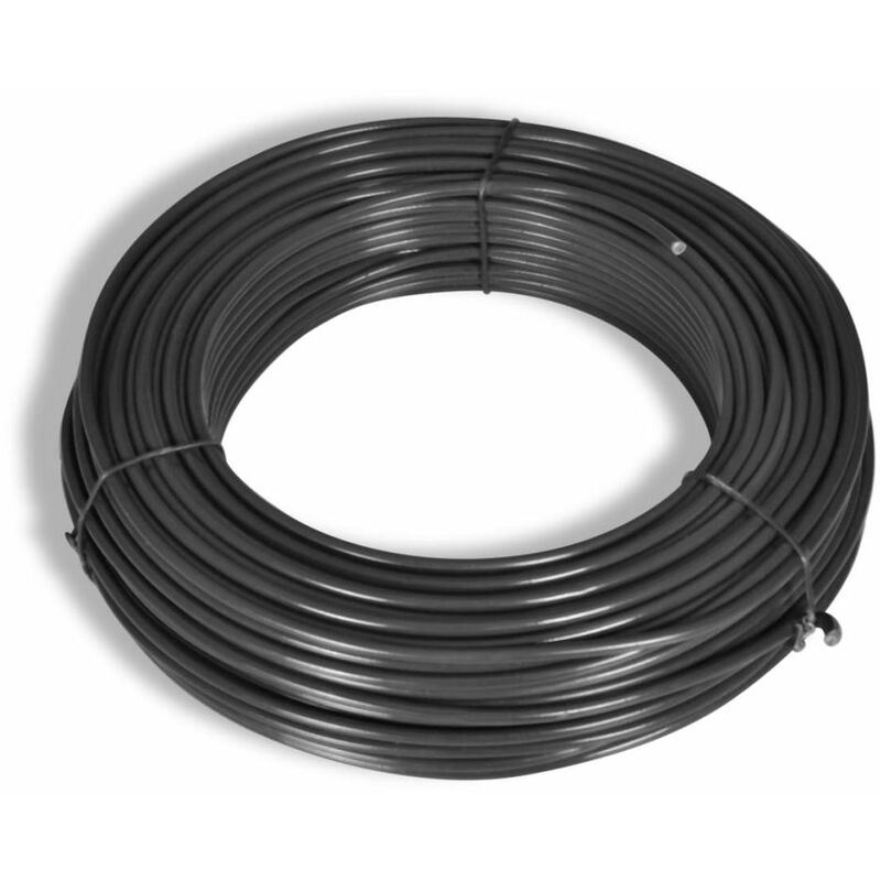 

Alambre de linea de valla 80 m 2,1/3,1 mm acero gris
