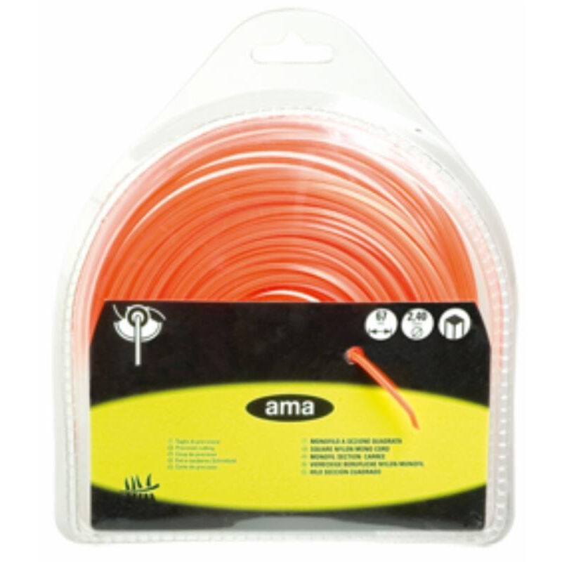 

Alambre de nylon de sección cuadrada ø 3,00 mm 48 mt