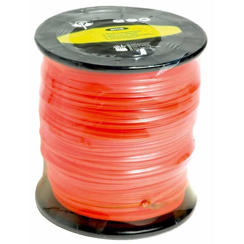 

Alambre de nylon de sección cuadrada ø 3,30 mm - 110mt