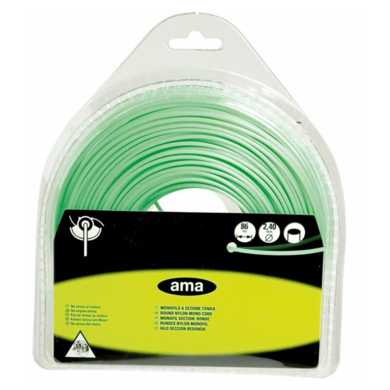 

Alambre de nylon Evergreen de sección redonda ø 2.4 mm - 86 mt