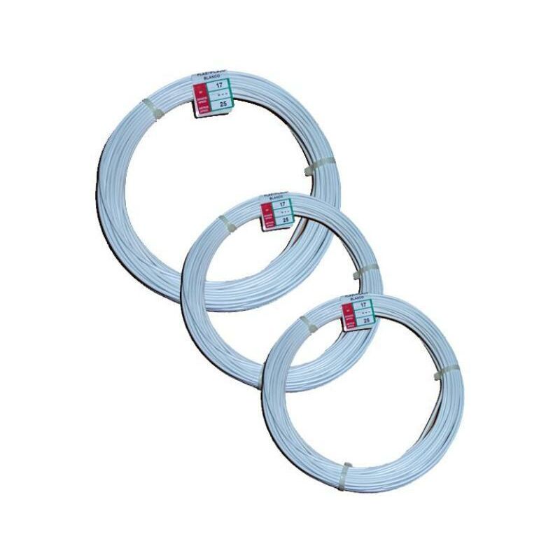 

alambre forrado blanco 50 mtx3 mm el rollo - Mibricotienda