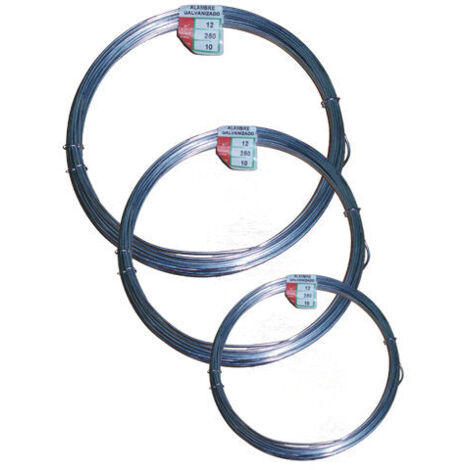 Alambre galvanizado rollo 1 kg número 14 2.20mm el rollo