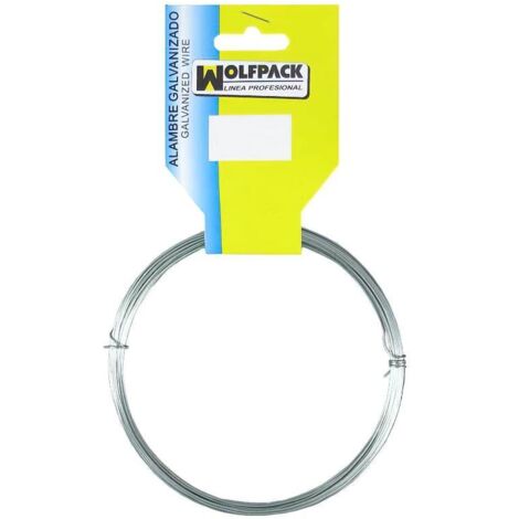 alambre galvanizado (rollo 50 gramos / 3 metros) nº10/1,5 mm.