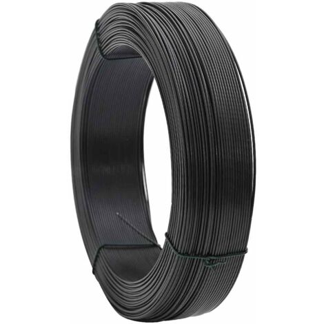 Alambre para atar vallas acero gris antracita 250 m 1,4/2 mm