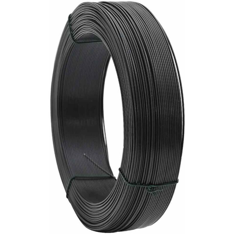 

vidaXL Alambre para atar vallas acero gris antracita 250 m 1,6/2,5 mm - Antracita