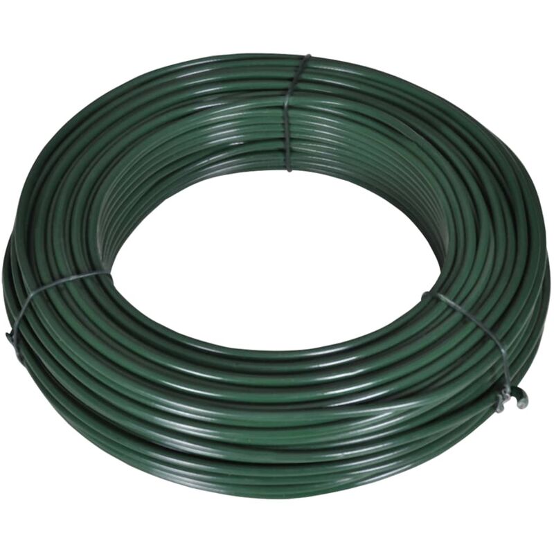 

Alambre para vallas 80 m 2,1/3,1 mm acero verde - Verde