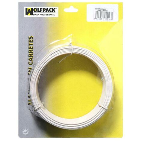 Alambre Plastificado 1,2 mm. Blanco (Rollo 50 metros)