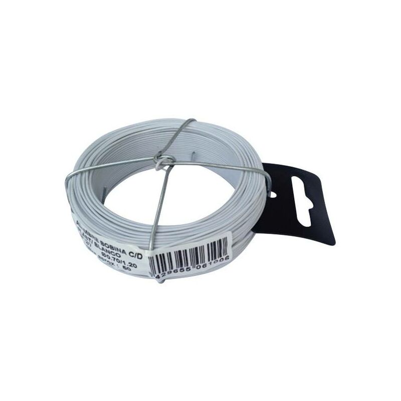 

Alambre Plastificado en Bobina 50m 0,7/1,2mm Blanco - Ackfil