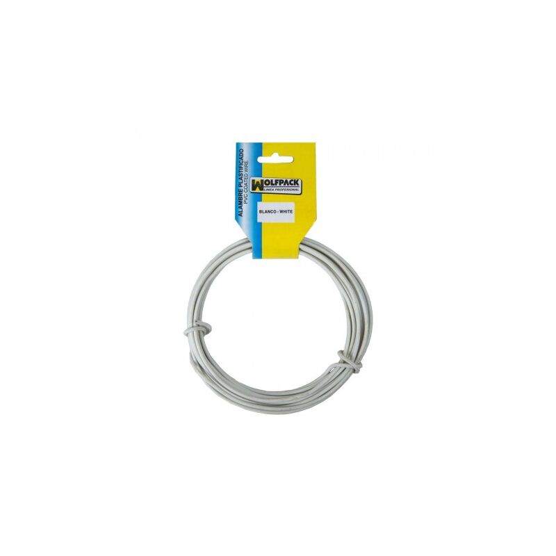 

Alambre plastificado (rollo 25 metros) blanco nº 16 / 2.7 mm.