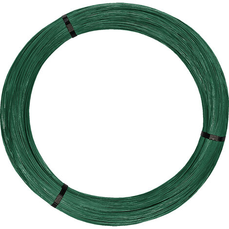 Alambre plastificado verde 25 kg - N.º 19 - Ø 2,7/3,9 mm