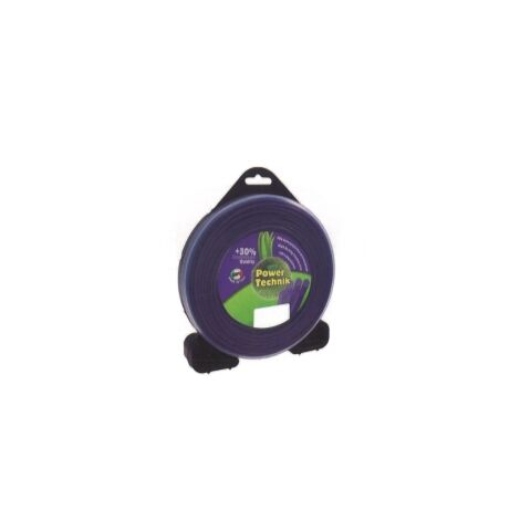 Alambre POWER TECHNIK desbrozadora cuadrado violeta diámetro 2,7 mm longitud 60 mt