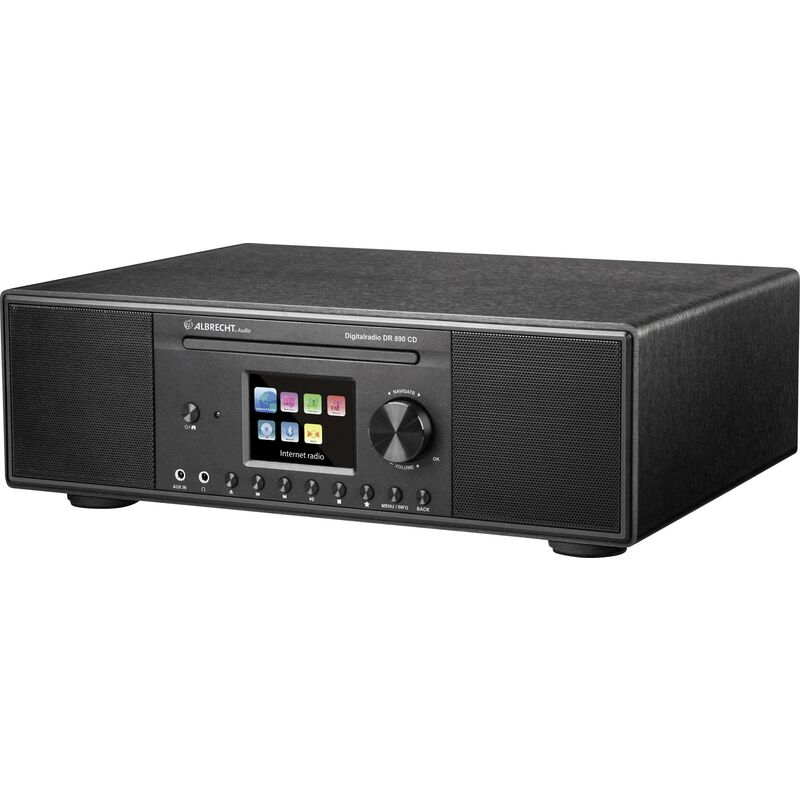 Alan - Albrecht dr 890 Radio de table Internet dab+, fm, Internet cd, aux, Bluetooth, usb, WiFi, radio internet noir S814461