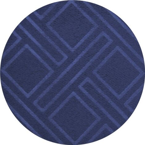 Alan Symonds Blackout Curtains Eyelet Ring Top Diamond, Polyester, Blue, 46 x 54