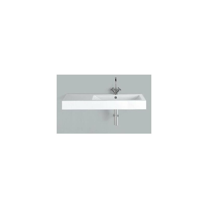 

Lavabo WT.GR1250H.R, rectangular W: 1250mm H: 125mm D: 500mm, 4289200000, blanco - 4289200000 - Alape