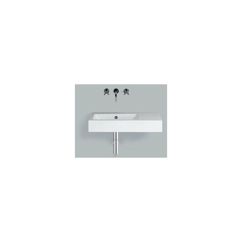 

Lavabo WT.PR800.L, rectangular W: 800mm H: 143mm D: 405mm, 4205300000, blanco - 4205300000 - Alape
