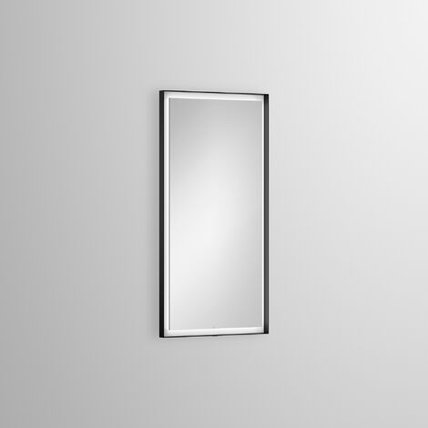Alape LED-Spiegel SP.FR500.S1, rechteckig, B: 500mm, H: 1000mm, T: 40mm, dimmbar, 6742001, Farbe: weiss matt - 6742001331