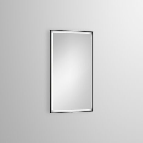 Alape LED-Spiegel SP.FR600.S1, rechteckig, B: 600mm, H: 1000mm, T: 40mm, dimmbar, 6743001, Farbe: weiss matt - 6743001331