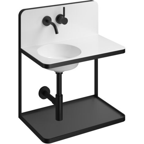Alape Steel 19 Plan de toilette WP.S19.1R, L:600mm, H:697mm,
