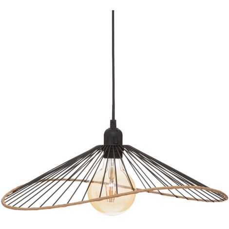 HOMEMAISON Lampada a sospensione in metallo nero alara d45cm - Atmosphera créateur d'intérieur