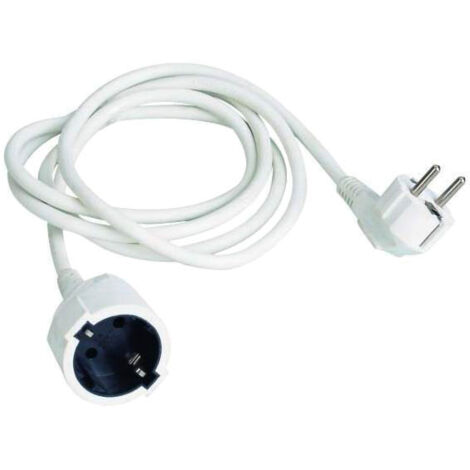 Alargador de cable blanco 5 m 3x1.5 TALOX DG-YDB05