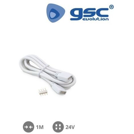 Alargador para tira LED RGB macho a hembra 1M