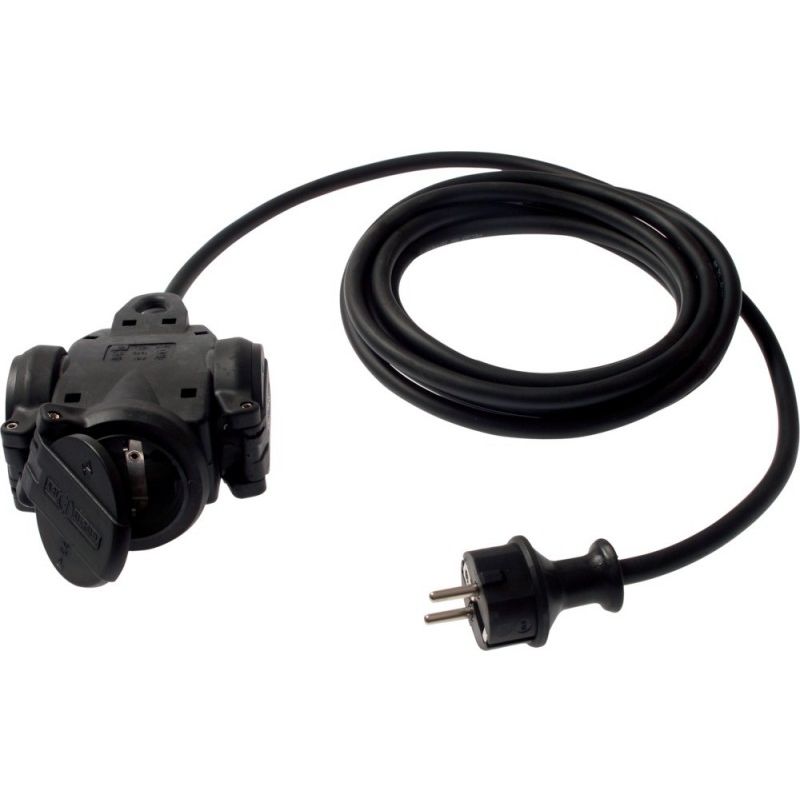 

Alargador regleta con 3 tomas y cable H07RN-F 3G1,5 de 10 m - as-Schwabe 60456