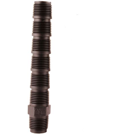 Alargador roscado de PVC con extremo macho Rain 1/2-3/4