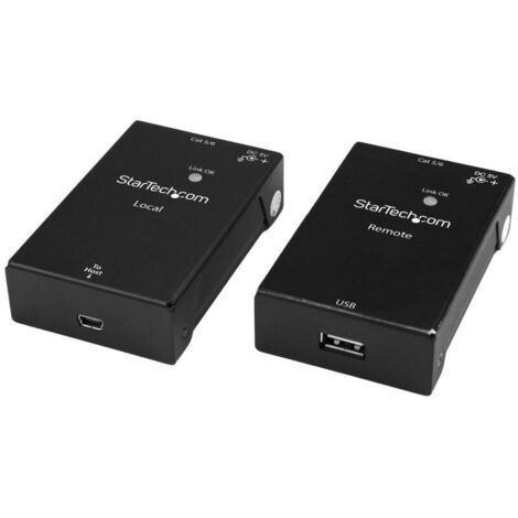Alargador Startech USB2001EXTV          Negro