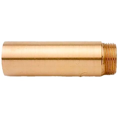 Alargo grifo pulido 1/2" x 3 cm latón