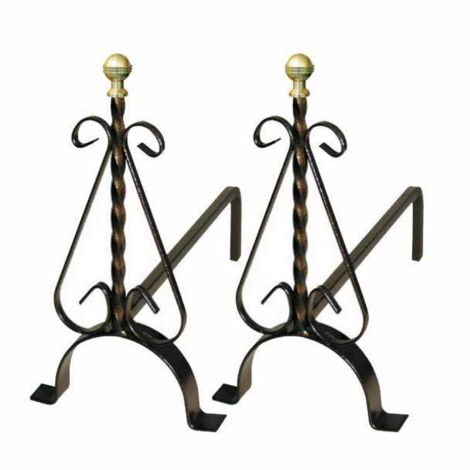 Alari Pomoli de latón 41X15 h 40 50065