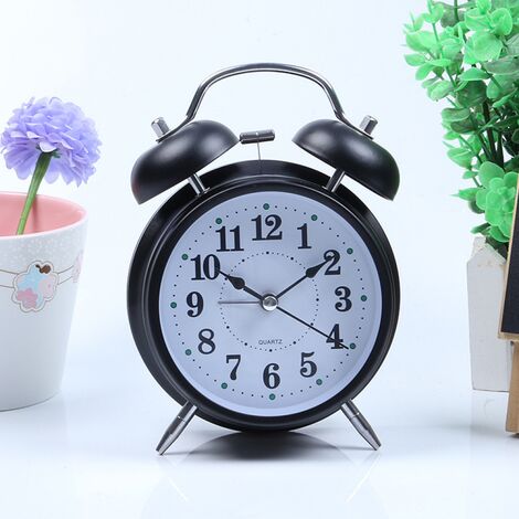 main image of "Alarm Clock – Perfect for Heavy Sleepers – Loud Bell Alarm – Backlit on Demand – Battery Operated"