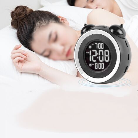 main image of "Alarm Clock Vibrating for Heavy Sleepers or Hearing Impaired, Easy to Set, USB Charging Port, Snooze, Battery Backup"