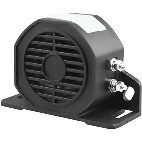 Alarma de emergencia de 12V-80V, 107dB, resistente al agua y de alta resistencia, con pitido extrafuerte para camiones, furgonetas, remolques y vehículos pesados.