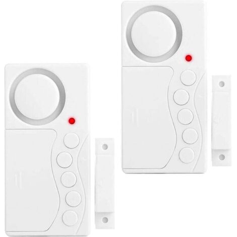 Alarma de puerta de congelador (paquete de 2), alarma de seguridad de ventana de 3/15/30/60 segundos, alarma de puerta abierta con sensor de puerta 4 en 1