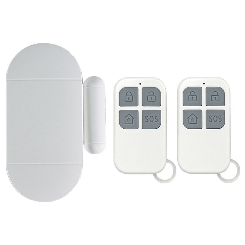Cyslmuk - Alarma de puerta, detector de apertura de puerta con alarma fuerte de 130 dB, alarma magnética inalámbrica para puertas y ventanas para 